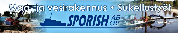 Sporish Oy Pietarsaari maarakennus vesirakennus sukellustyöt